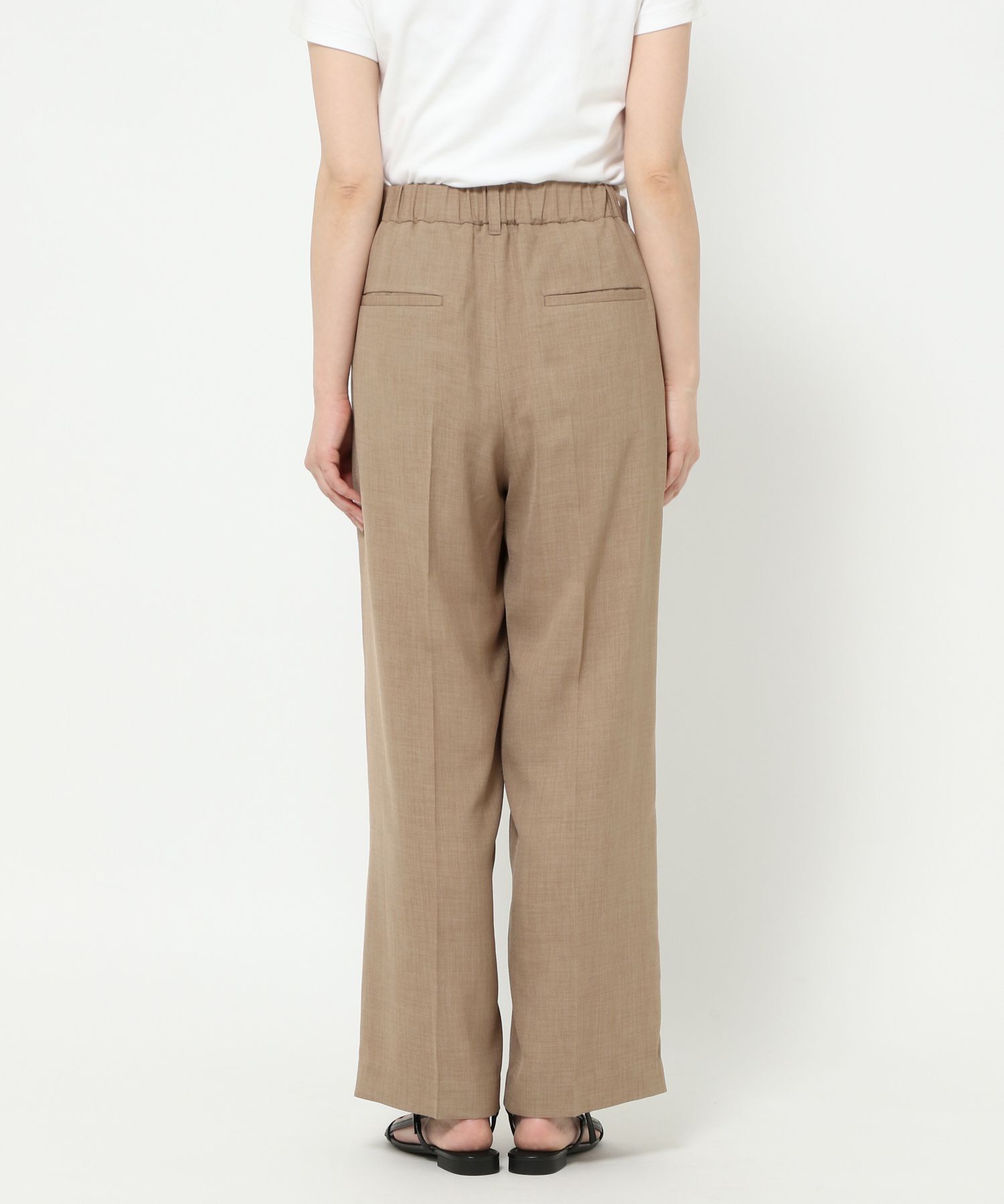 LOWRYS FARM「バスケットワイドパンツ」|チノ|