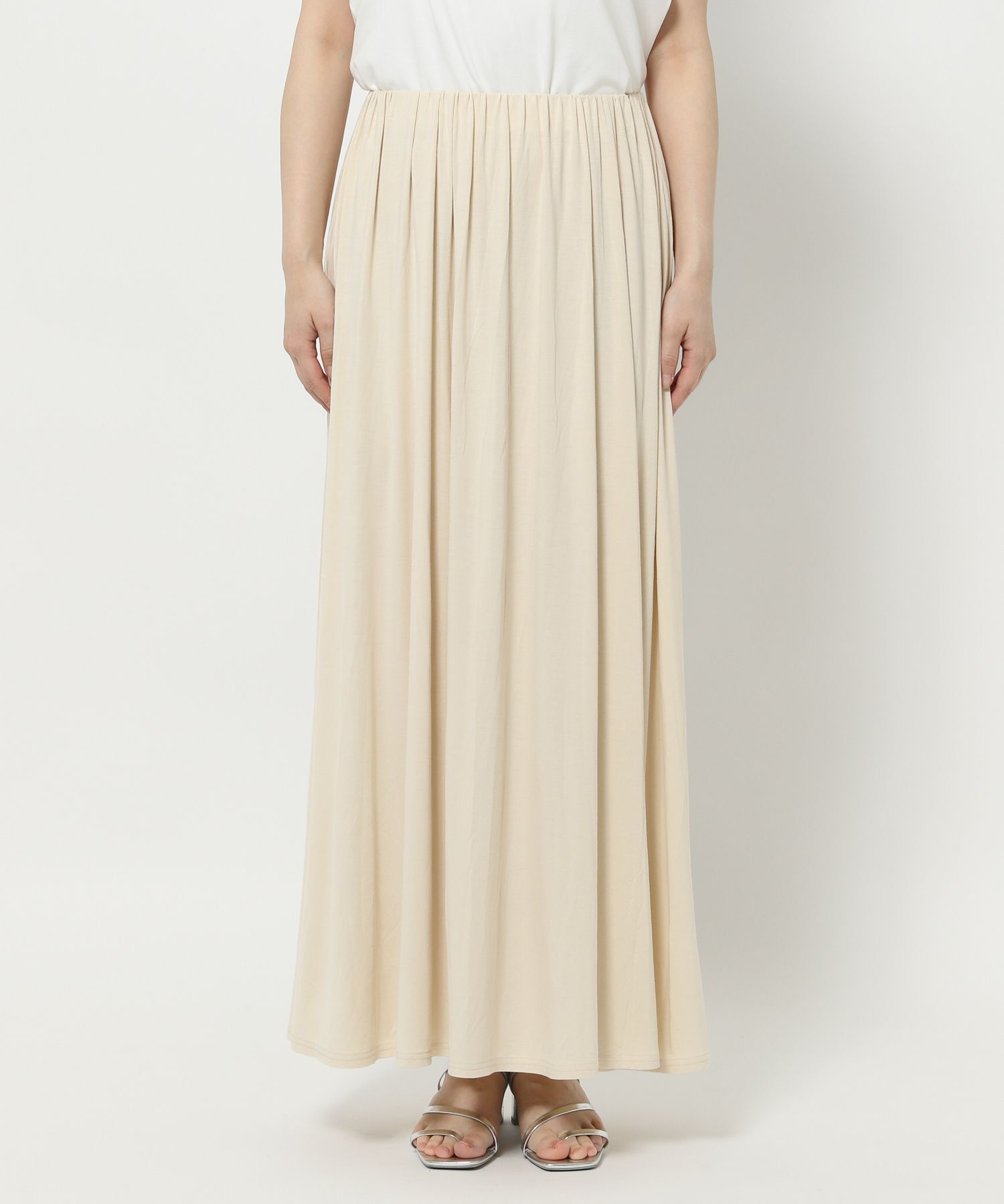 LOWRYS FARM「カットギャザーロングスカート」|スカート|