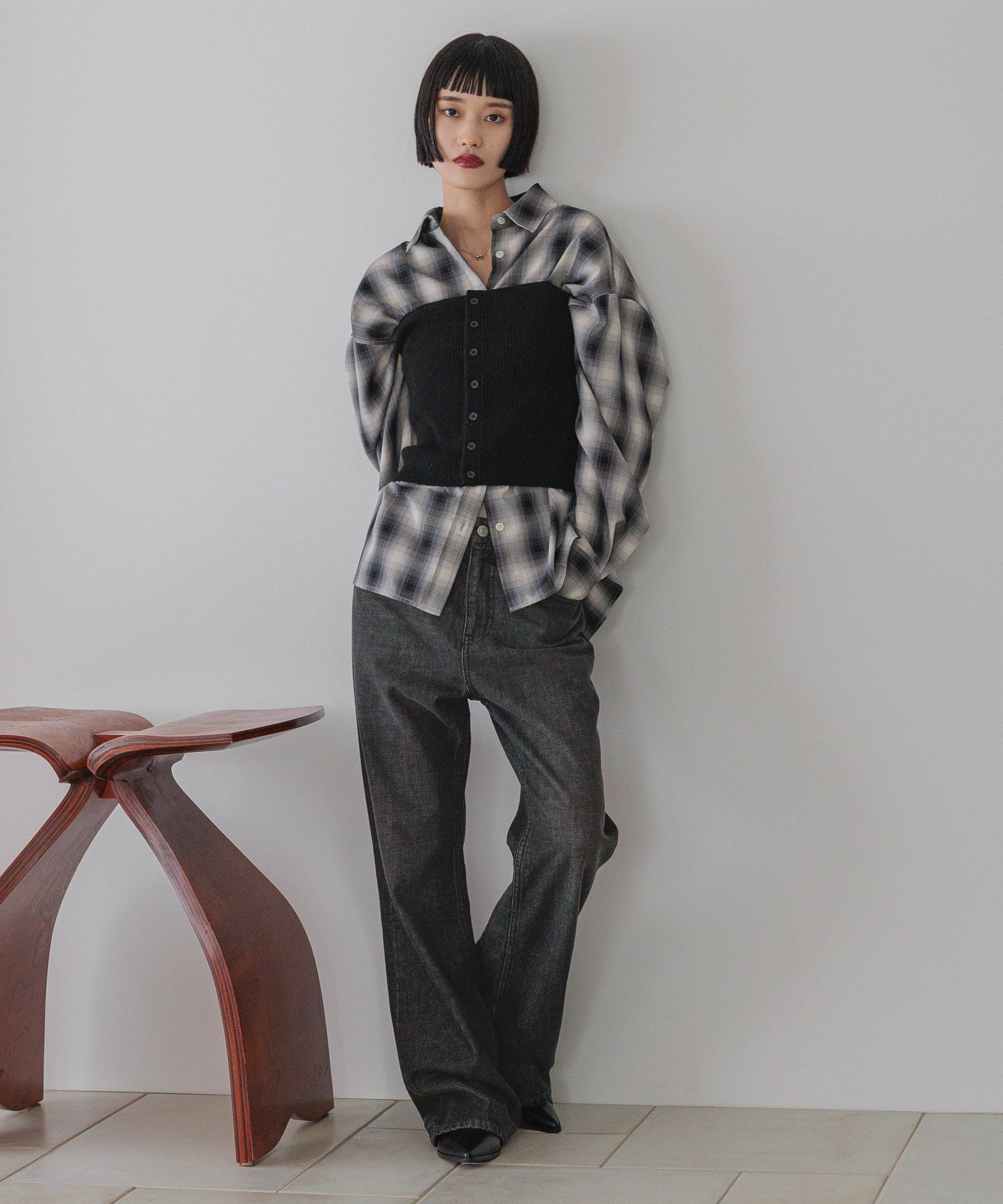 LOWRYS FARM「アソートチェックＢＩＧシャツ」|シャツ・ブラウス|