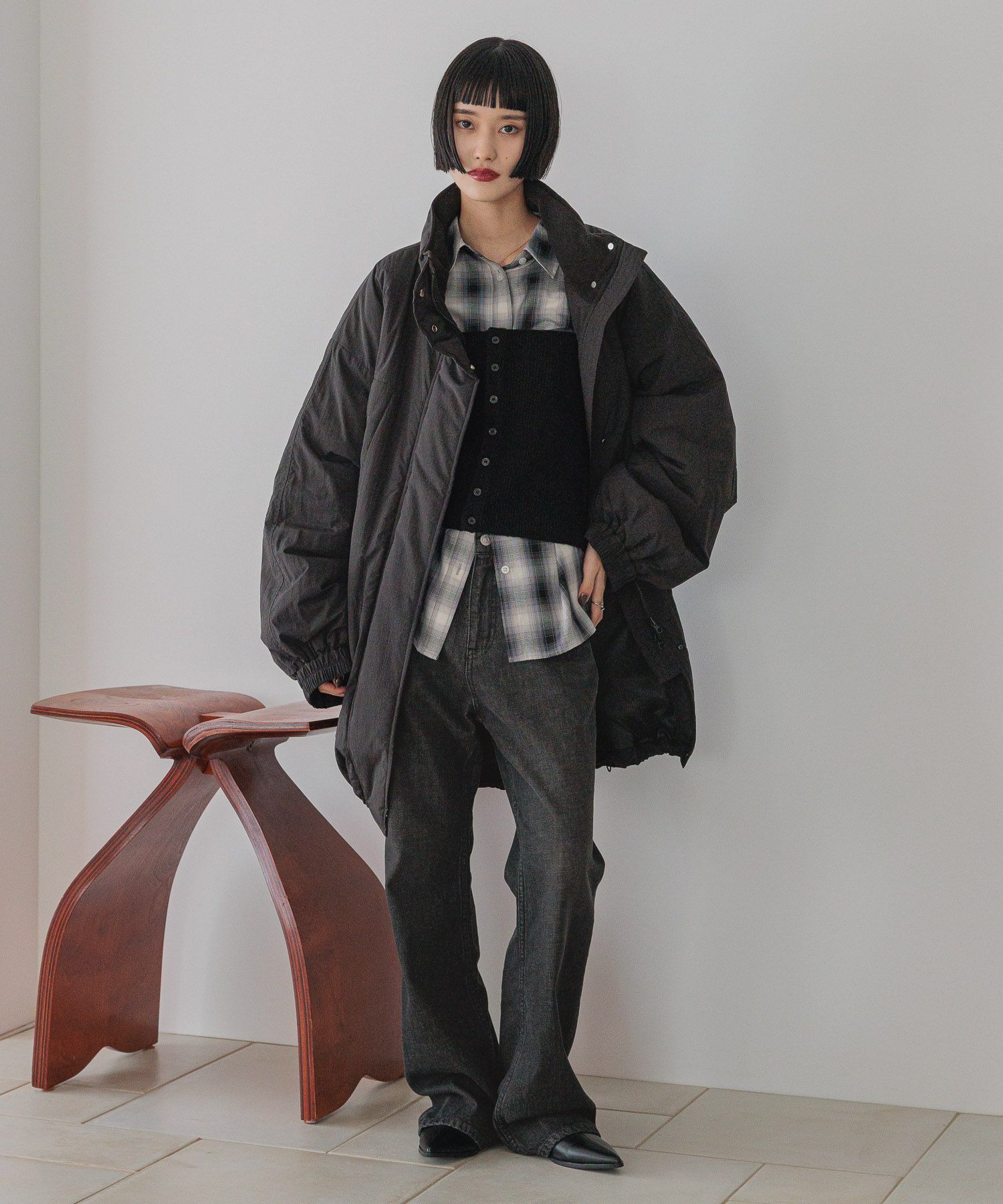 LOWRYS FARM「アソートチェックＢＩＧシャツ」|シャツ・ブラウス|