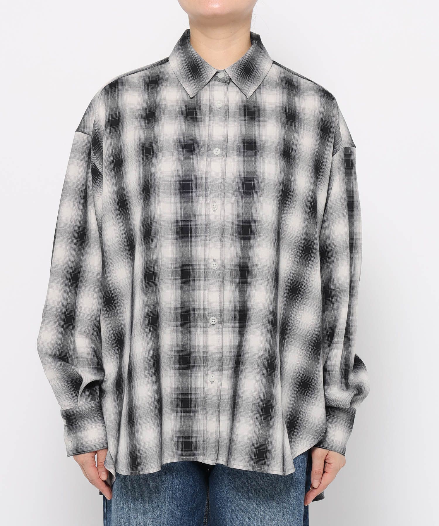 LOWRYS FARM「アソートチェックＢＩＧシャツ」|シャツ・ブラウス|