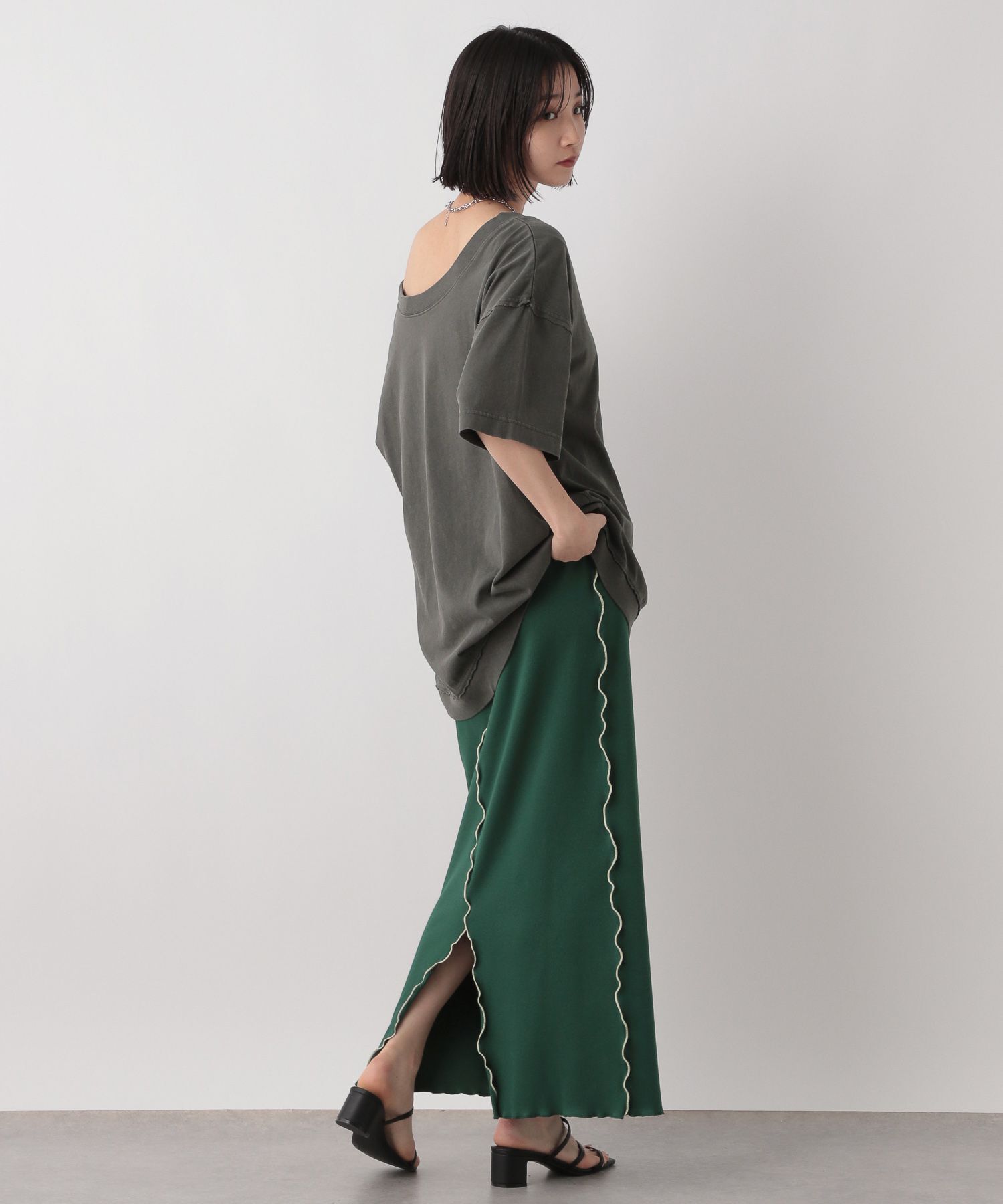 LOWRYS FARM「カットメロータイトスカート」|スカート|