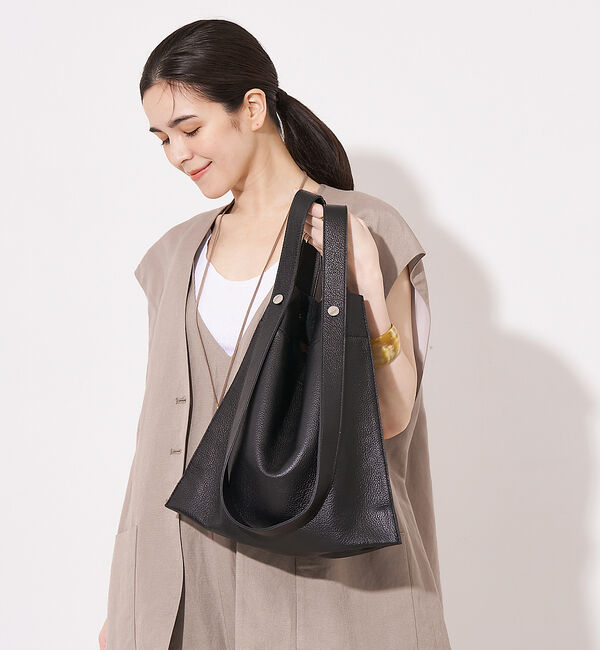 collex「【WEB限定】【BEAURE/ヴュレ】カウレザー 2WAY ハンドル トートバッ」|トートバッグ|