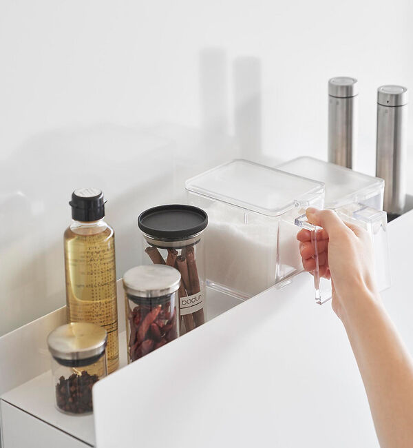 collex「【tower/タワー】 隠せる調味料ラック2段」|食器・キッチングッズ|