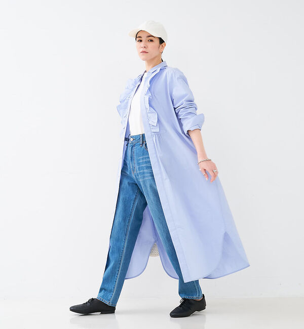 collex「フロトフリルシャツワンピース」|ワンピース|