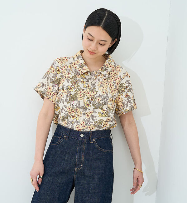 collex「ボタニカルプリントシャツ」|シャツ・ブラウス|