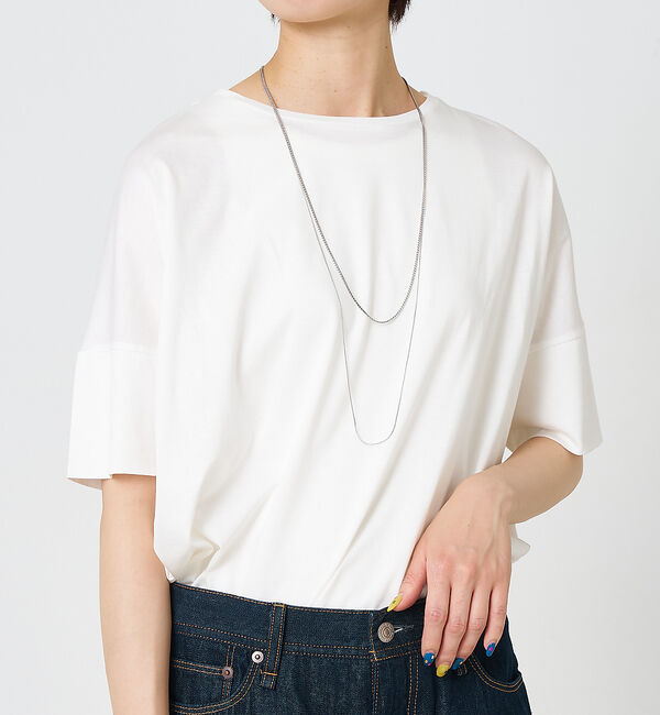 collex「【dignif】【金属アレルギー対応】ダブルチェーンロングネックレス」|ネックレス|シルバー