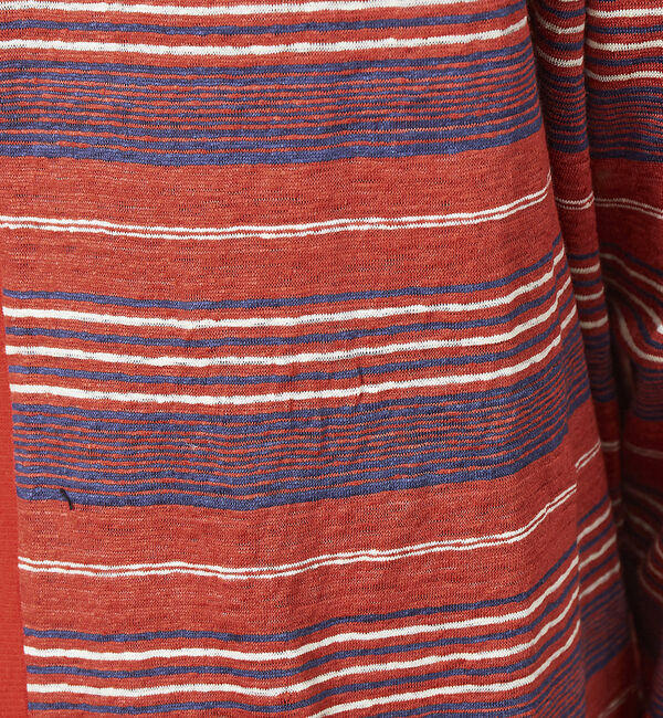 ABAHOUSE「リネン ジャージー マルチボーダー カーディガン」|カーディガン|