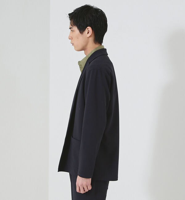 ABAHOUSE「【セットアップ対応】ハイストレッチ ジョーゼット ボタンレス ジャケット / カ」|その他|