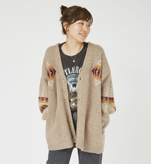 ABAHOUSE「【PENDLETON/ペンドルトン】Shetland Wool Cardigan」|ニット・セーター|