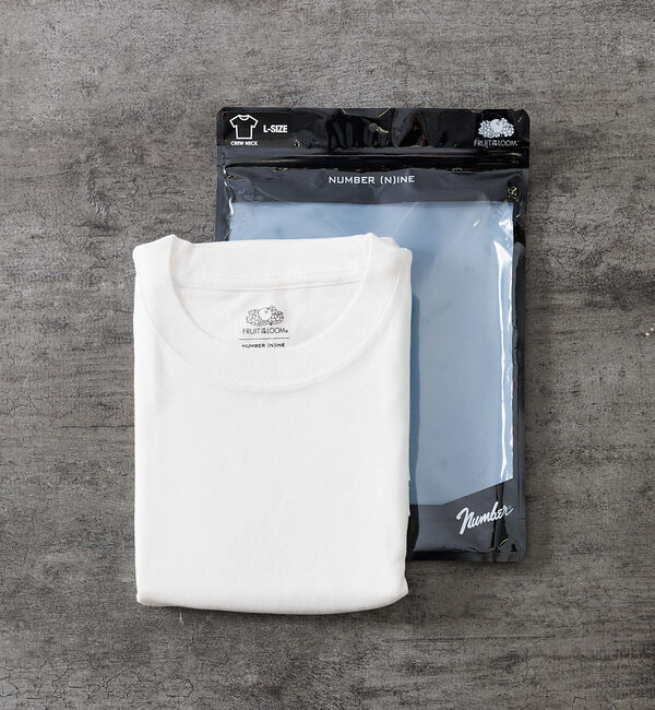 ABAHOUSE「【FRUIT OF THE LOOMxNUMBER(N)INE 】パックT-SH」|Tシャツ・カットソー|ホワイト
