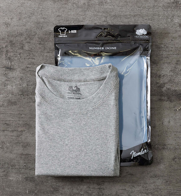 ABAHOUSE「【FRUIT OF THE LOOMxNUMBER(N)INE 】パックT-SH」|Tシャツ・カットソー|グレー