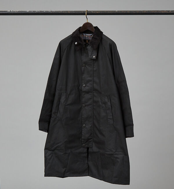 ABAHOUSE「【BARBOUR / バブアー】MODIFIED EXMOOR エクスモア」|ステンカラーコート|ブラック