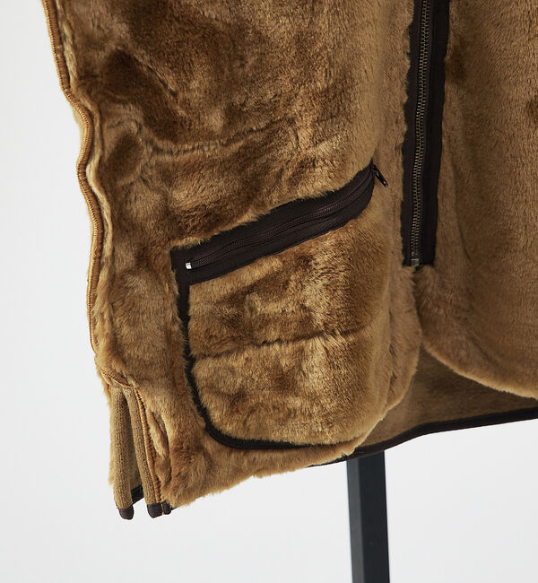 ABAHOUSE「【BARBOUR / バブアー】フロントジップ ファー ライナー ベスト」|ベスト・ジレ|