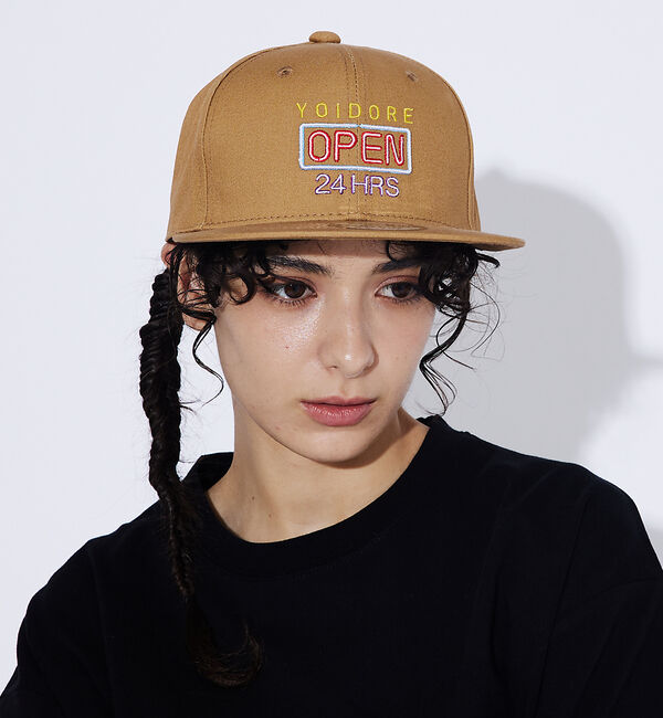 ABAHOUSE「【YOIDORE/ヨイドレ 】 オアイソ刺繍 CAP/24HRS OPEN/ベー」|その他|ベージュ系その他2