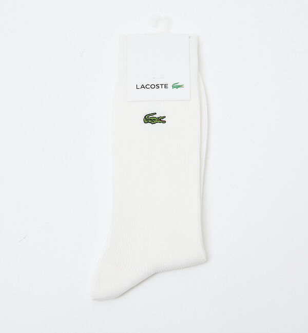 ABAHOUSE「【LACOSTE / ラコステ】クロックエンブレム1&times;1リブニットソックス」|ソックス|