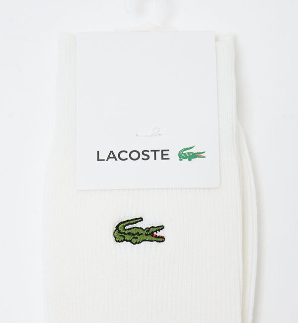 ABAHOUSE「【LACOSTE / ラコステ】クロックエンブレム1&times;1リブニットソックス」|ソックス|