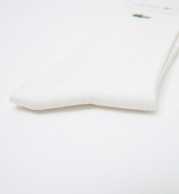 ABAHOUSE「【LACOSTE / ラコステ】クロックエンブレム1&times;1リブニットソックス」|ソックス|