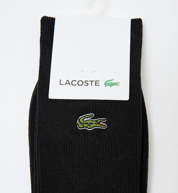ABAHOUSE「【LACOSTE / ラコステ】クロックエンブレム1&times;1リブニットソックス」|ソックス|