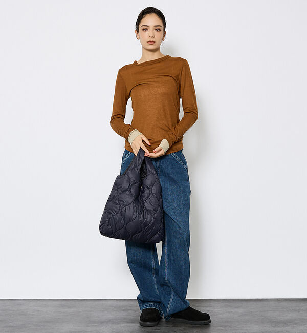 ABAHOUSE「【TAION / タイオン】ミリタリー エコ ダウンバッグM/ダウン/ヘチマキル」|ハンドバッグ|