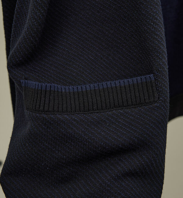 ABAHOUSE「バイアスジャガード 1ボタン カーディガン」|カーディガン|