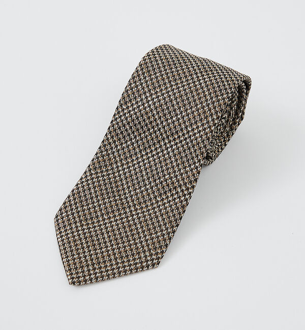 ABAHOUSE「【ウォッシャブル】チェック ネクタイ」|ネクタイ・蝶ネクタイ|ダークベージュ