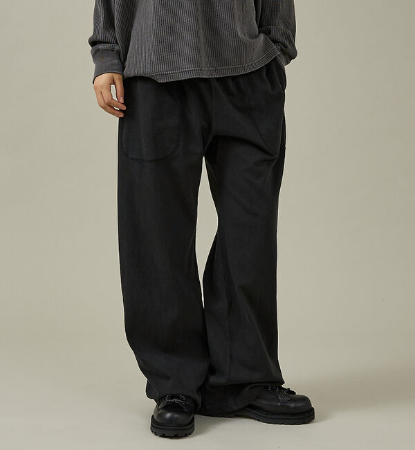 ABAHOUSE「【SEABEES / シービス】HEAVY WEIGHT WIDE PANTS」|その他|ブラック