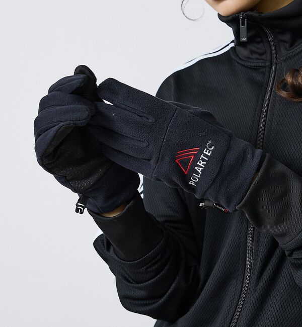 ABAHOUSE「【POLARTEC/ポーラックス】GLOVE/グローブ」|手袋|ブラック