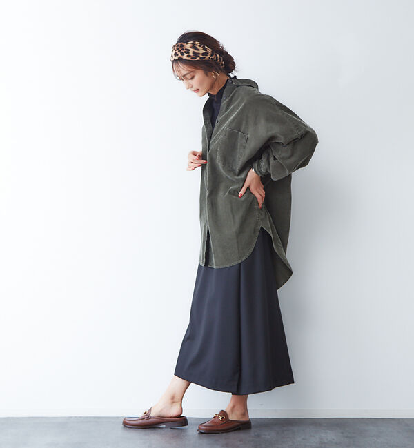 Rouge vif「サキソニーポケット付スカート」|スカート|