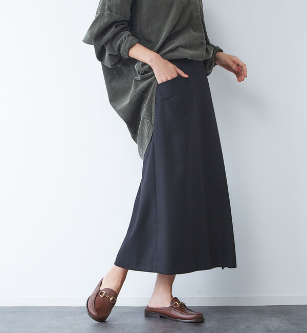 Rouge vif「サキソニーポケット付スカート」|スカート|