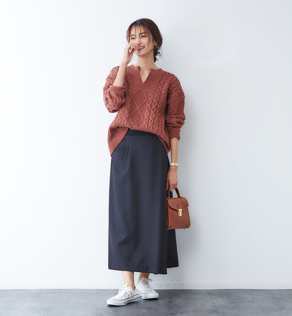 Rouge vif「サキソニーポケット付スカート」|スカート|