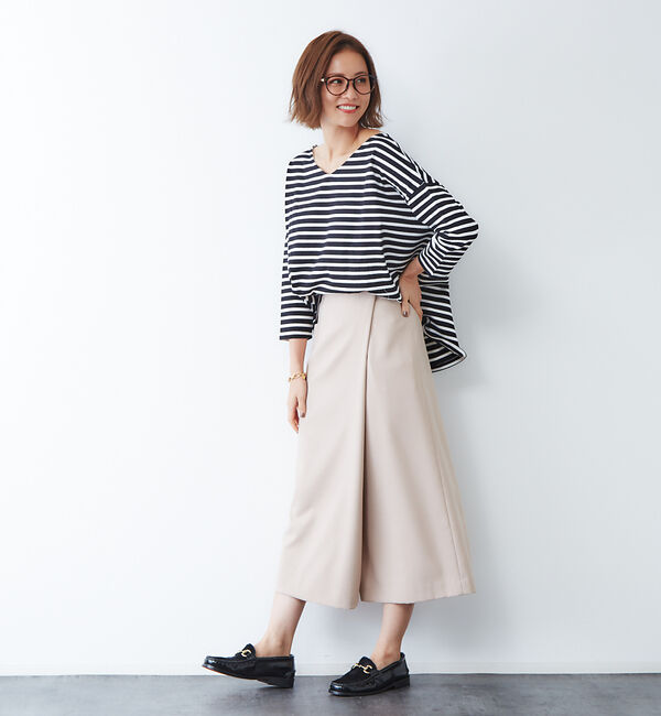 Rouge vif「サキソニーポケット付スカート」|スカート|