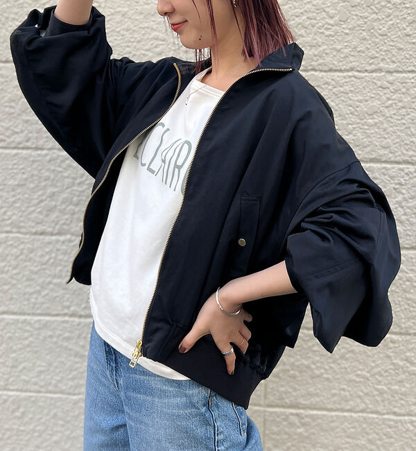 Rouge vif「ショートコクーン ナイロンブルゾン」|ブルゾン・スタジャン|