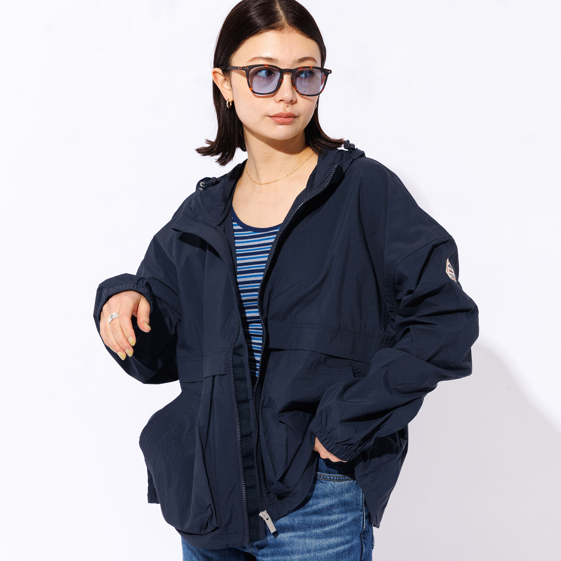 Rouge vif「【PYRENEX / ピレネックス】YOKO（ヨーコ ）ナイロンジャケット」|ブルゾン・スタジャン|ダークネイビー