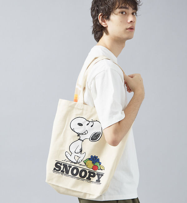 Rouge vif「【FRUIT OF THE LOOM】PEANUTSトートバッグ」|トートバッグ|アイボリー