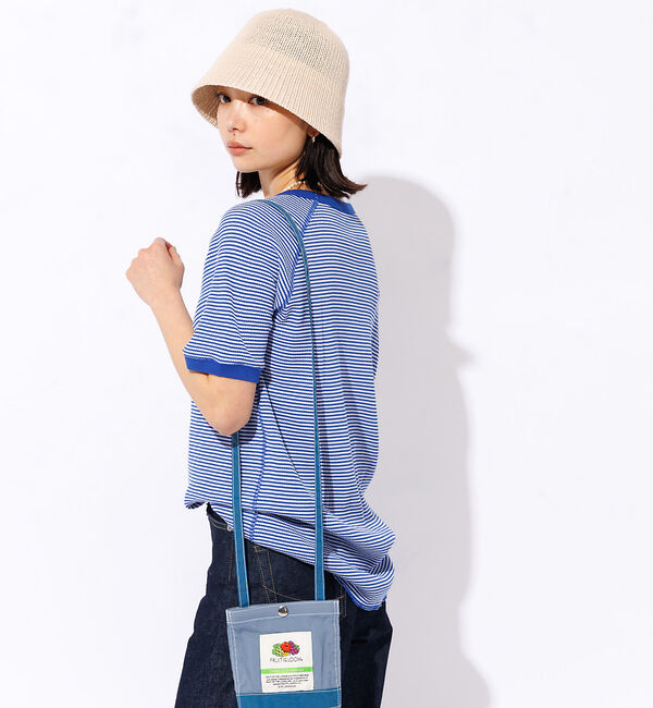 Rouge vif「【FRUIT OF THE LOOM】ボーダーTシャツ / ワッフル / 半袖」|Tシャツ・カットソー|