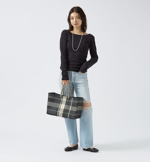 Rouge vif「【REMME / レメ】キルティングバレエシューズ / シルバー / ブラック」|バレエシューズ|