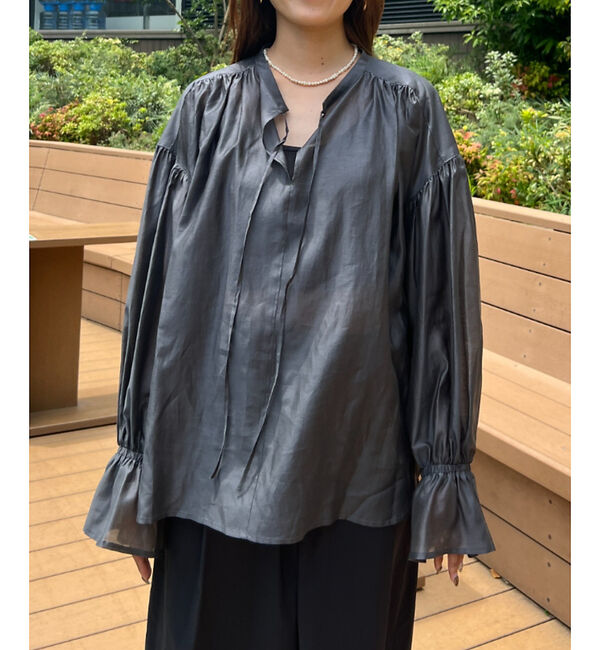 Rouge vif「【一部店舗限定】シアーキャンディースリーブブラウス」|シャツ・ブラウス|