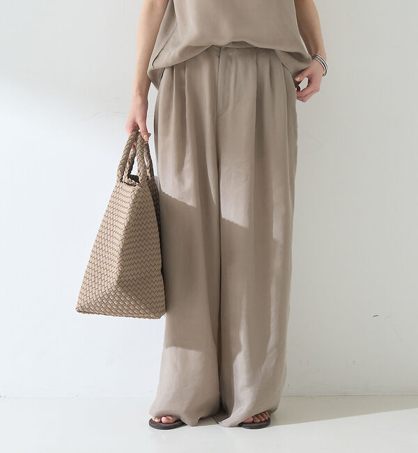 Rouge vif「【セットアップ対応】キュプラフィブリル ワイドパンツ」|その他|