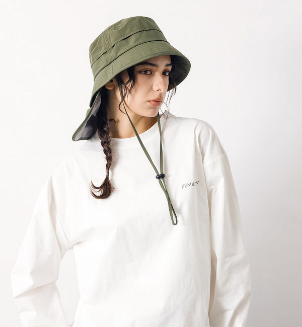 Rouge vif「【RUBEN / ルーベン】シェードバケットハット / 日焼け対策 / ストラッ」|その他|