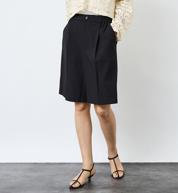 Rouge vif「【Le Melange/ル・メランジュ】スラブタッチドライショートパンツ/セット」|その他|ブラック