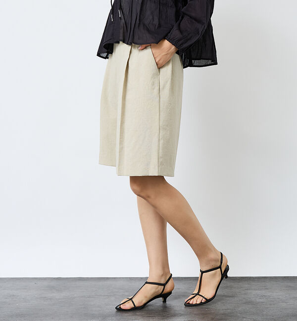 Rouge vif「【Le Melange/ル・メランジュ】スラブタッチドライショートパンツ/セット」|その他|ベージュ