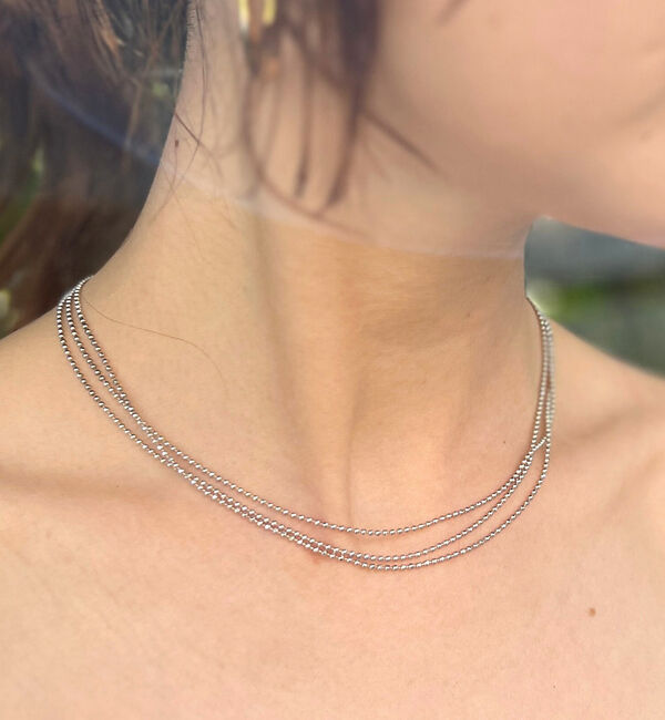 Rouge vif「【MARIHA/マリハ】Silent RainNLスターライト3連 ネックレス」|ネックレス|