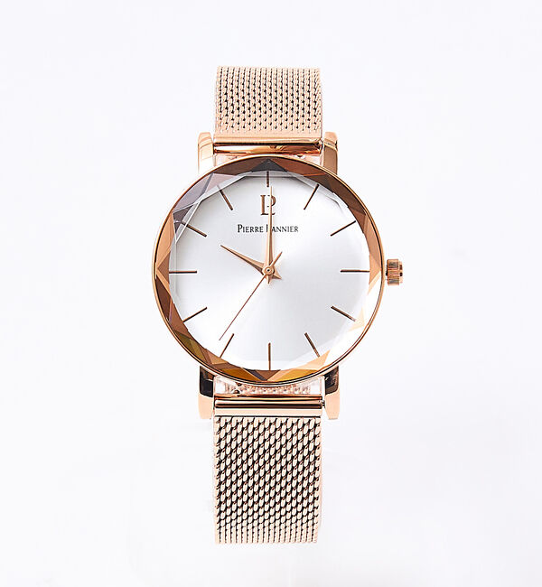 Rouge vif「【Pierre Lannier/ピエール・ラニエ】マルチプル/金属ベルト/レディ」|腕時計|