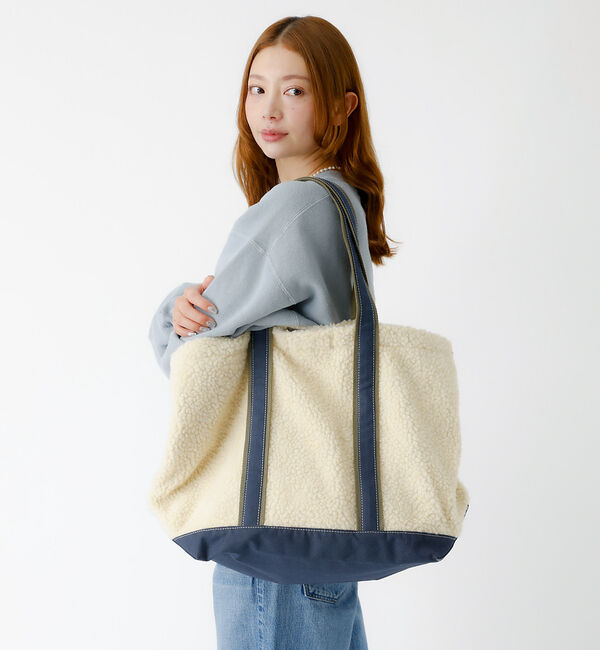 Rouge vif「【TRIFFER/トリファー】ボアトート/バッグ/大容量/A4収納可能【WEB限」|トートバッグ|