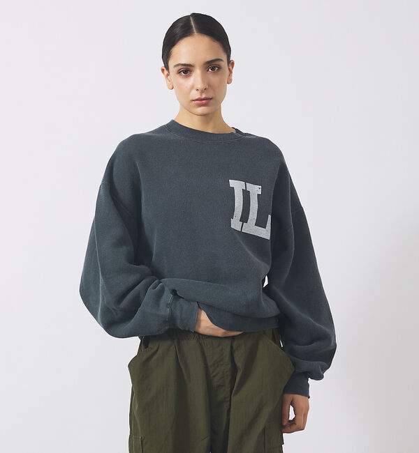 Rouge vif「【REMI RELIEF / レミレリーフ】SP加工起毛裏毛クルー "IL" /」|スウェット・ジャージ|