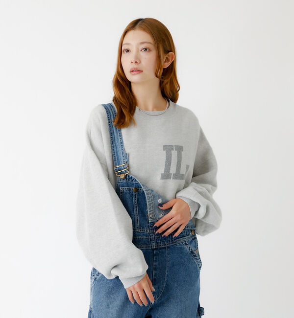 Rouge vif「【REMI RELIEF / レミレリーフ】SP加工起毛裏毛クルー "IL" /」|スウェット・ジャージ|
