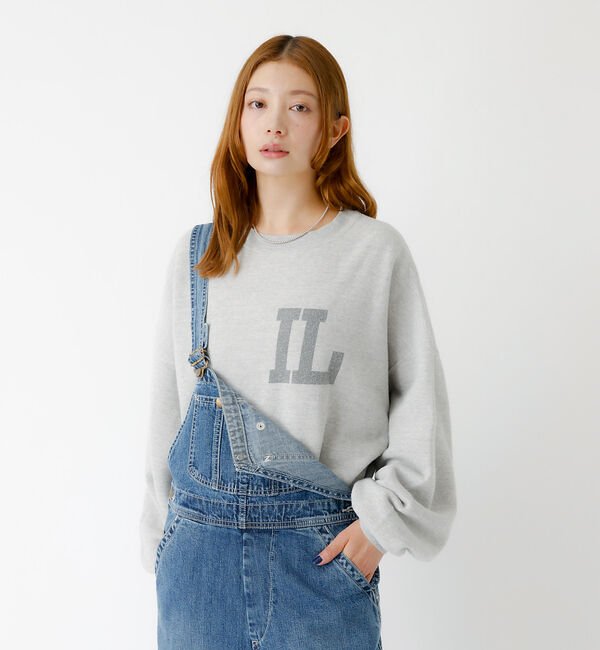 Rouge vif「【REMI RELIEF / レミレリーフ】SP加工起毛裏毛クルー "IL" /」|スウェット・ジャージ|