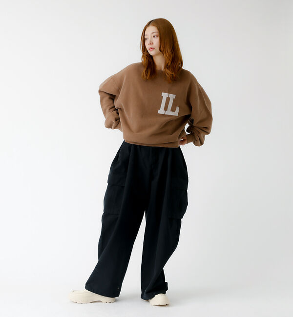 Rouge vif「【REMI RELIEF / レミレリーフ】SP加工起毛裏毛クルー "IL" /」|スウェット・ジャージ|