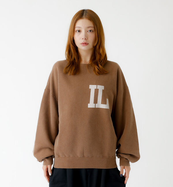 Rouge vif「【REMI RELIEF / レミレリーフ】SP加工起毛裏毛クルー "IL" /」|スウェット・ジャージ|